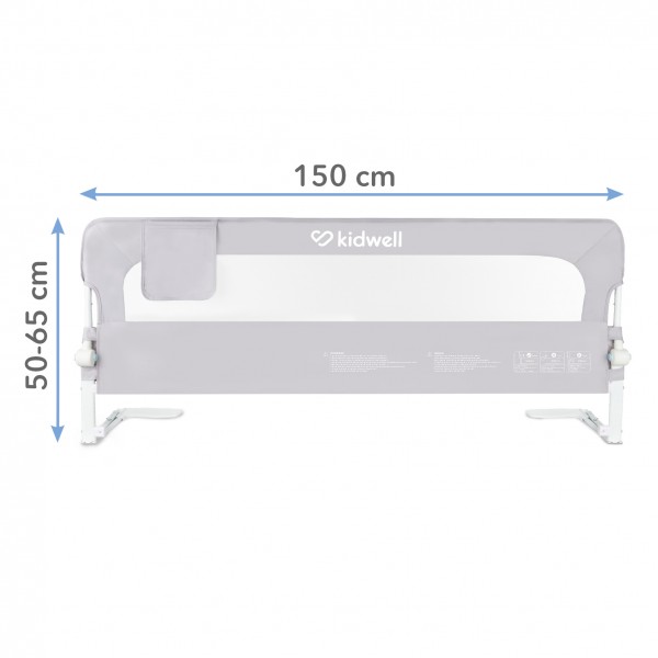 Bed Rail CORI grey--bebis.lv