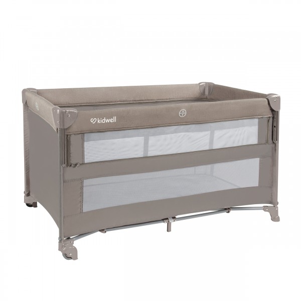 BLISSY Lift Beige two-level travel cot--bebis.lv