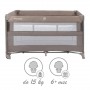 BLISSY Lift Beige two-level travel cot--bebis.lv