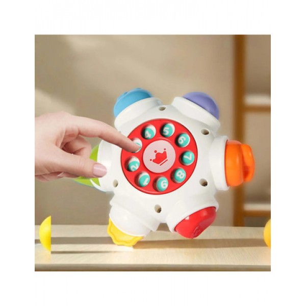 Educational Sensory Cube SPACE ROCKET-MAZUĻIEM (~0-5 gadi)-bebis.lv