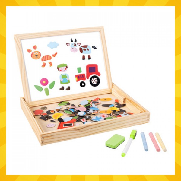 Деревянная доска, двусторонняя 25637-Игрушки-bebis.lv