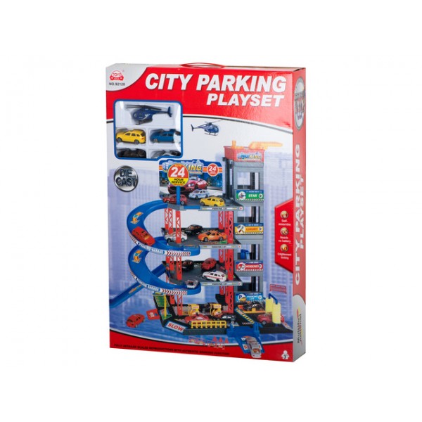 Паркинг-запрвка-автомойка с 4 машинами KX5990-Игрушки-bebis.lv