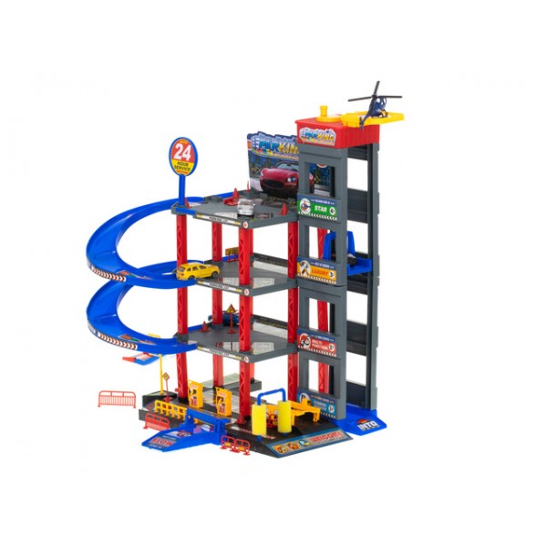 Паркинг-запрвка-автомойка с 4 машинами KX5990-Игрушки-bebis.lv