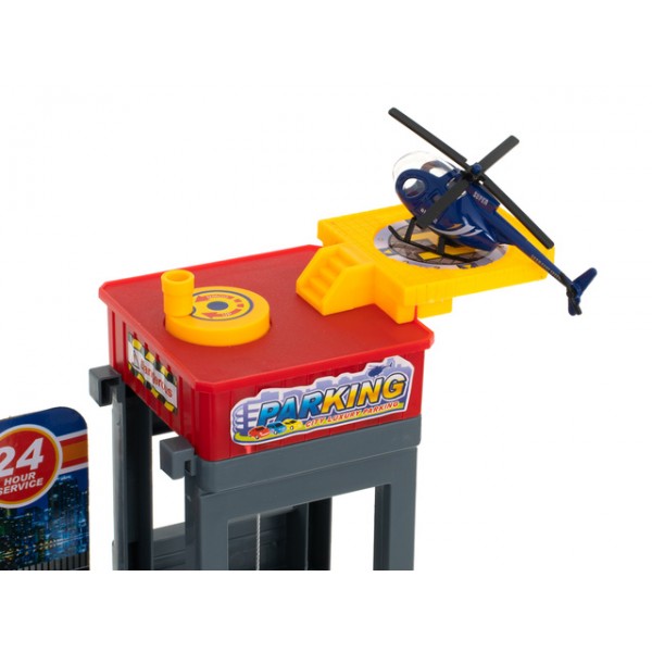 Паркинг-запрвка-автомойка с 4 машинами KX5990-Игрушки-bebis.lv