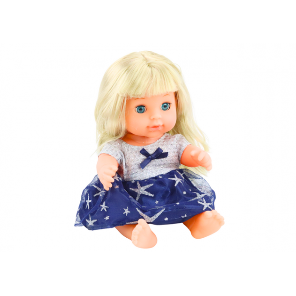 Lelle tumši zilā kleitā 09412-Rotaļlietas-bebis.lv