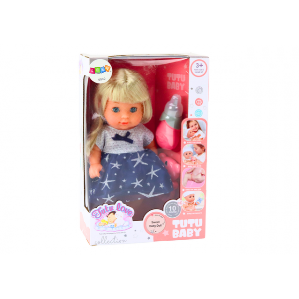 Lelle tumši zilā kleitā 09412-Rotaļlietas-bebis.lv