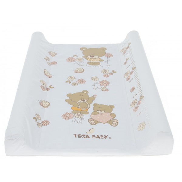 Пеленальный столик BEAR white pearl 50x70 cm TegaBaby MS-009-119-КУПАНИЕ и ПЛАВАНИЕ-bebis.lv