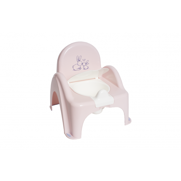 Горшок-стул RABBITS light pink Tega Baby KR-012-104-туалет ребёнка-bebis.lv