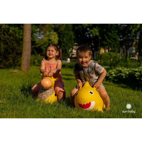 Gumijas džemperis bērniem BABY SHARK 62 cm zils lēkāšanai ar pumpīti--bebis.lv