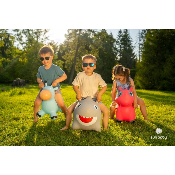 Gumijas džemperis bērniem BABY SHARK 62 cm zils lēkāšanai ar pumpīti--bebis.lv