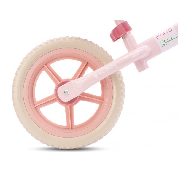 Molto STRADA līdzsvara velosipēds - rozā konfekte--bebis.lv