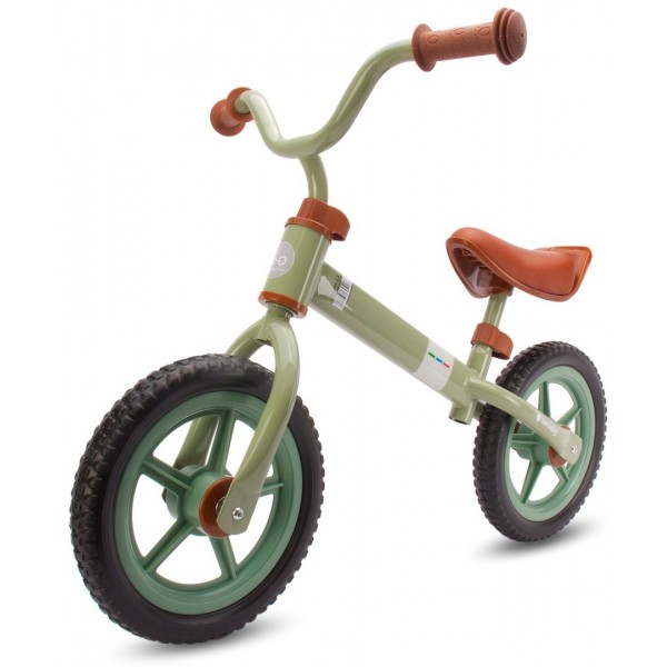 Molto STRADA līdzsvara velosipēds, melni riteņi - salvijas zaļi--bebis.lv