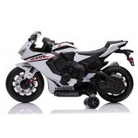 Honda CBR 1000RR ar akumulatoru darbināms motocikls ar gaismām un skaņām - balts