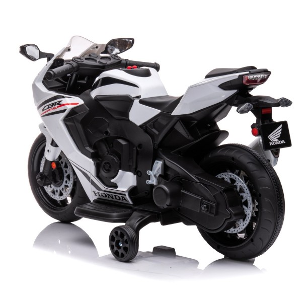 Honda CBR 1000RR ar akumulatoru darbināms motocikls ar gaismām un skaņām - balts--bebis.lv