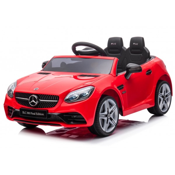 Mercedes BENZ SLC300 kabriolets ar akumulatora braukšanas sensoriem, gaismām un tālvadības pulti - sarkans--bebis.lv