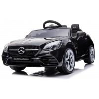 Mercedes BENZ SLC300 kabriolets ar akumulatora piedziņu, skaņas, gaismas, tālvadības pults - melns