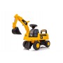Детский экскаватор-каталка CAT на колесах, желтый, 50(73)x28x42(46) см--bebis.lv