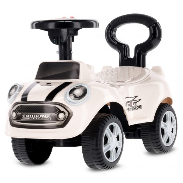 Bērnu ratiņi, stūmēji un staigulīši GO GO Fassion, baltā krāsā--bebis.lv