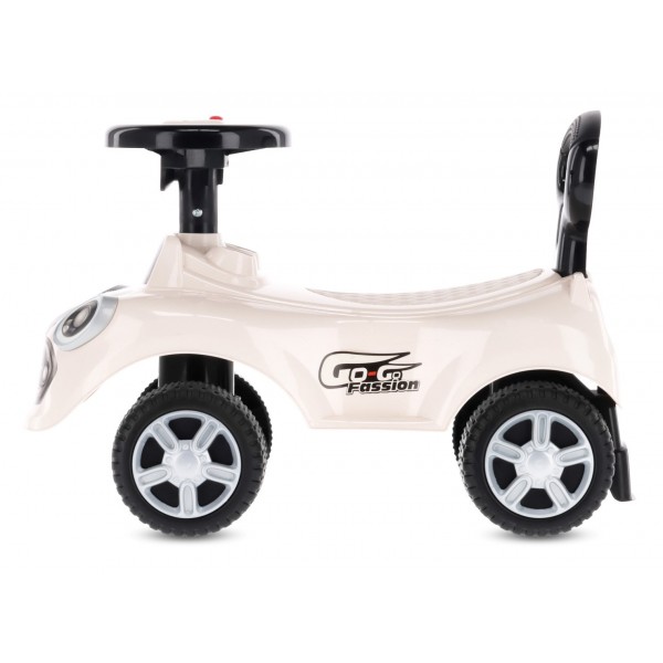 Bērnu ratiņi, stūmēji un staigulīši GO GO Fassion, baltā krāsā--bebis.lv