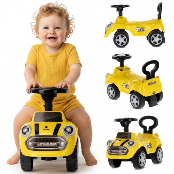 Bērnu ratiņi, stūmēji, staigulīši GO GO Fassion dzeltens--bebis.lv