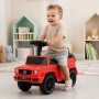 Bērnu ratiņi ar stūmēju, sarkani Mercedes Benz G klases--bebis.lv