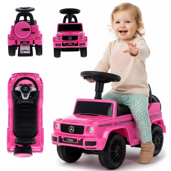 Mercedes Benz G Class pink baby walker pusher ride-on--bebis.lv