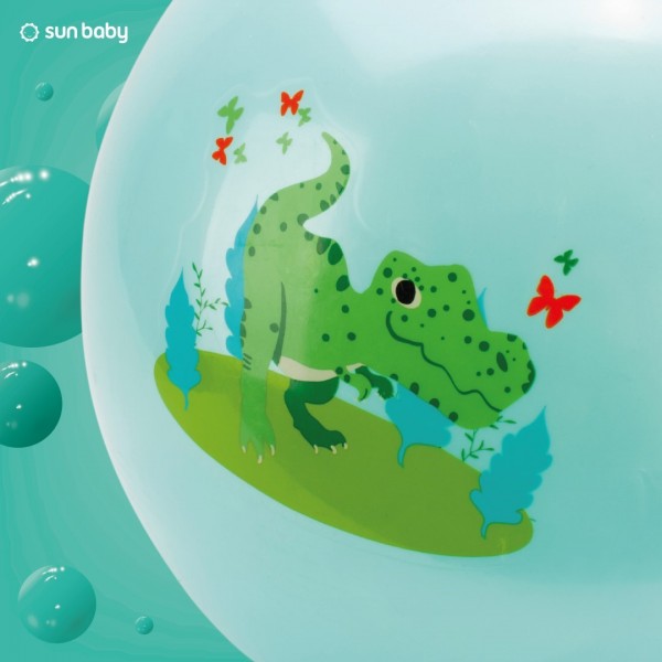 Bērnu džemperis 60 cm gumijas bumba zaļa lēkāšanai ar pumpīti--bebis.lv