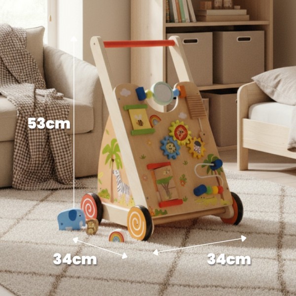 Koka interaktīvs bērnu ratiņkrēsls GIGANT XXL 55 cm--bebis.lv