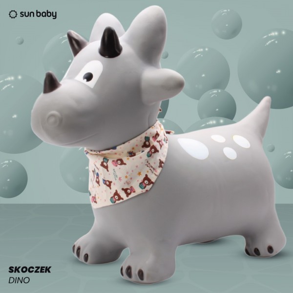 DINO bērnu gumijas džemperis 59 cm pelēks ar lecamauklu un pumpīti--bebis.lv