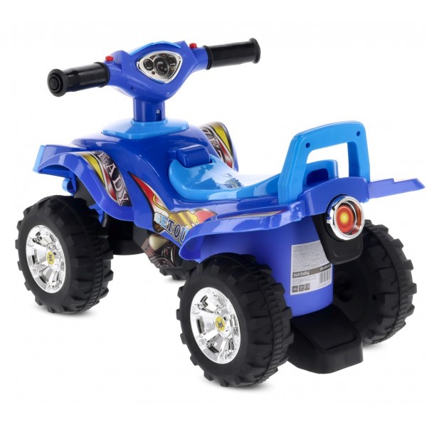 Bērnu ratiņi viena gada vecam Quad zili--bebis.lv