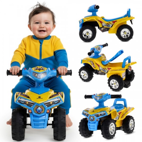 Dzeltens QUAD braucamais--bebis.lv