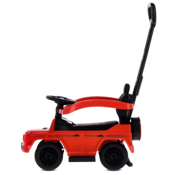 Mercedes Benz G klases bērnu staigulītis ar stūmēju, sarkans--bebis.lv