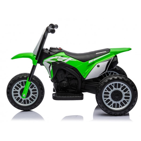 Ar akumulatoru darbināms elektriskais motocikls HONDA CRF450 trīsriteņu elektriskais zaļais--bebis.lv