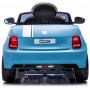 Ar akumulatoru darbināms automobilis FIAT 500 Electric Ride-on - gaiši zils--bebis.lv
