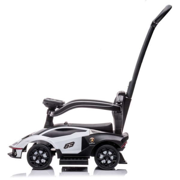 Детские ходунки Lamborghini Essenza SCV12 для годовалого ребенка, с ручкой, зажимом и подножками, белые.--bebis.lv