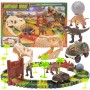 Children's race track medium 90 pieces Dinosaurs accessories--bebis.lv