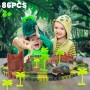 Children's race track medium 90 pieces Dinosaurs accessories--bebis.lv