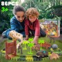 Children's race track medium 90 pieces Dinosaurs accessories--bebis.lv