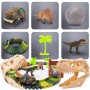 Children's race track medium 90 pieces Dinosaurs accessories--bebis.lv