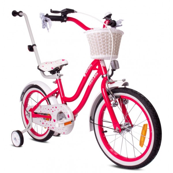 16 collu Heart velosipēds - aveņu krāsā--bebis.lv