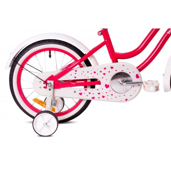 16 collu Heart velosipēds - aveņu krāsā--bebis.lv