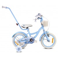 14 collu Flower velosipēds, gaiši zils