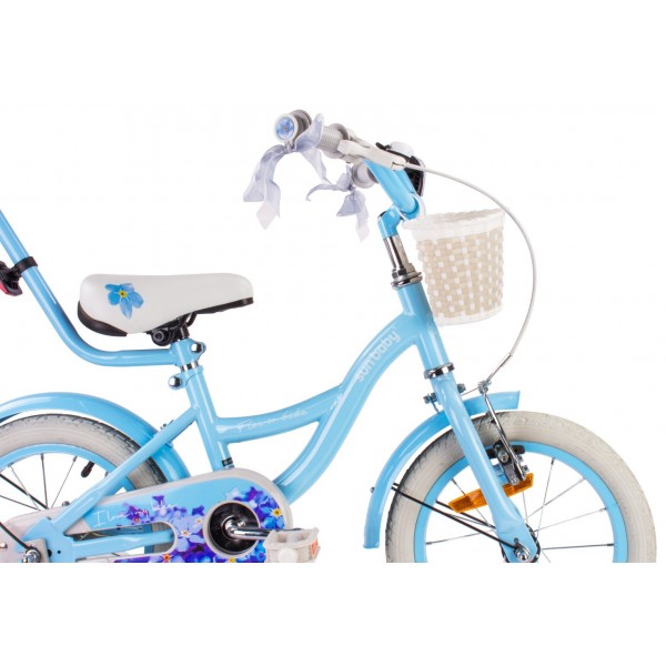 16 collu Flower velosipēds FORGET IT - zils--bebis.lv