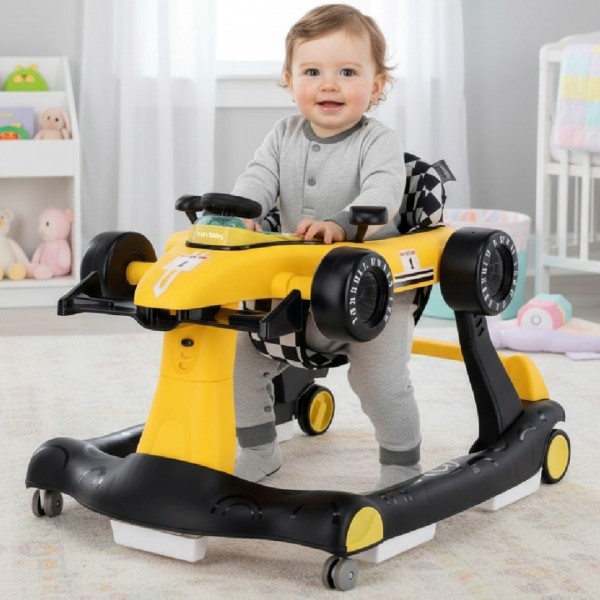 Stumjamā mašīna FORMULA 1 SACĪKŠU AUTO, 3 vienā--bebis.lv