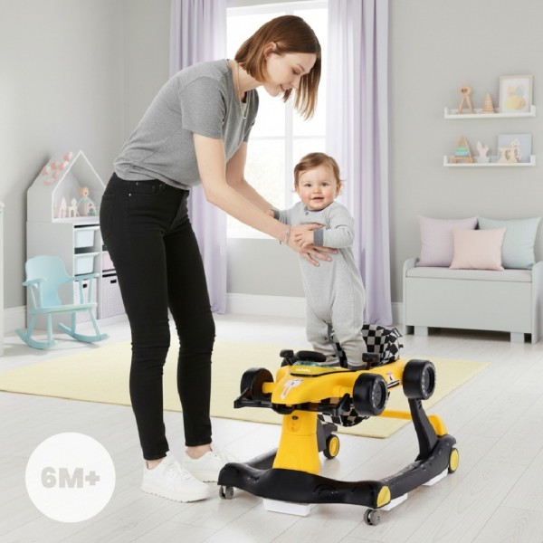 Stumjamā mašīna FORMULA 1 SACĪKŠU AUTO, 3 vienā--bebis.lv