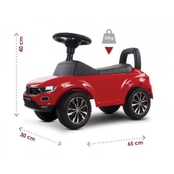 Volkswagen T-Roc sarkans stūmējs-staigulītis--bebis.lv