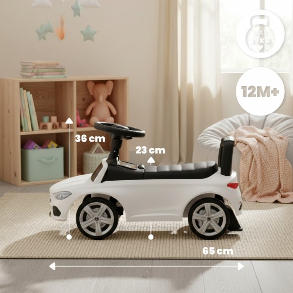 Bērnu ratiņi, stūmēji, staigulīši, Mercedes C-klase, baltā krāsā--bebis.lv