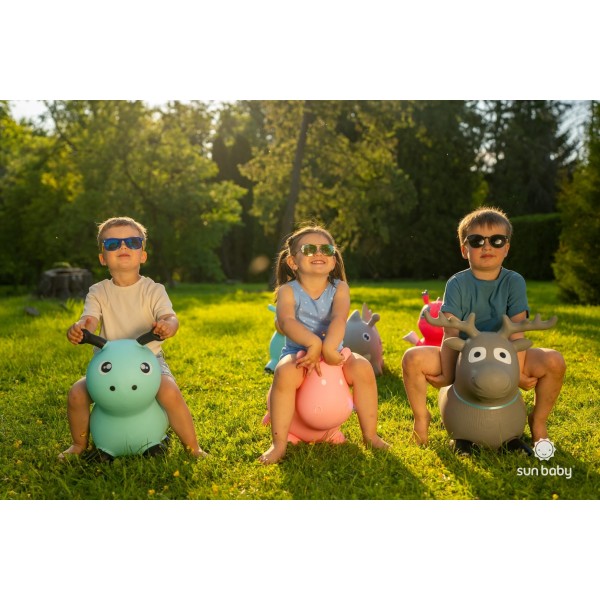 Gumijas džemperis bērniem ZIEMEĻBRIEDIS 68 cm brūns lēkāšanai ar pumpīti--bebis.lv