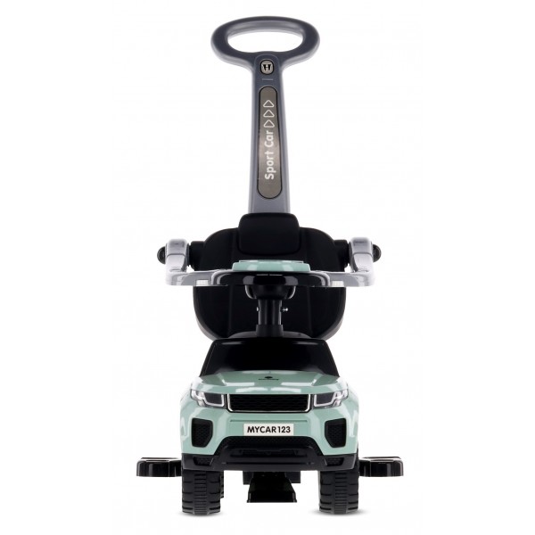 Braucamais ratiņš ar rokturi un skavu Sporta automašīna - salvijas krāsā - unikāla krāsa--bebis.lv