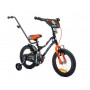 14 collu Tiger velosipēds ar stumjamo velosipēdu - melns, oranžs un tirkīza--bebis.lv